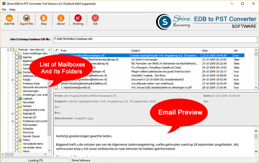 EDB to PST Converter
