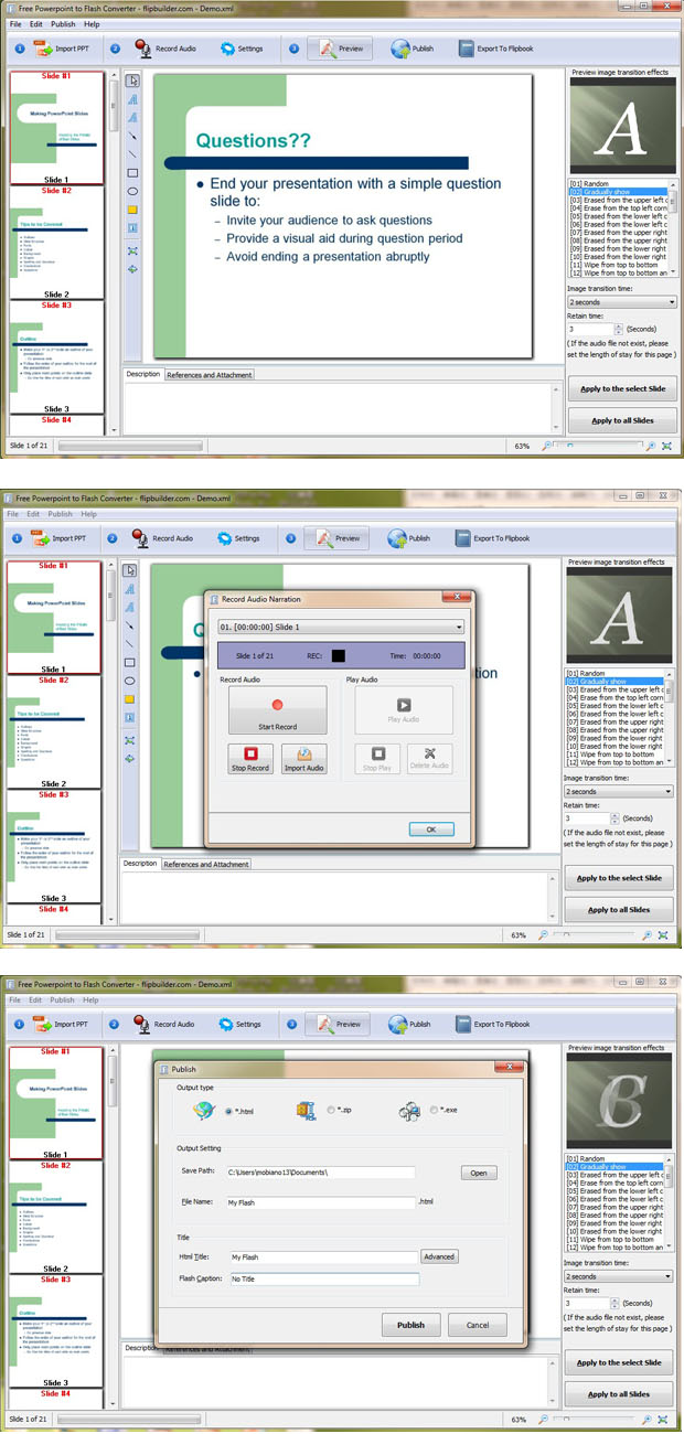 FlipBuilder PowerPoint to Flash Converter (Freewar