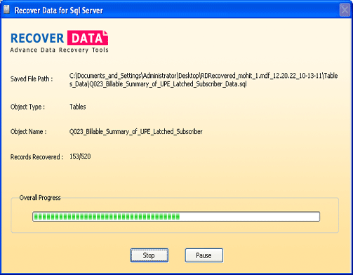 Professional SQL Database Recovery Tool