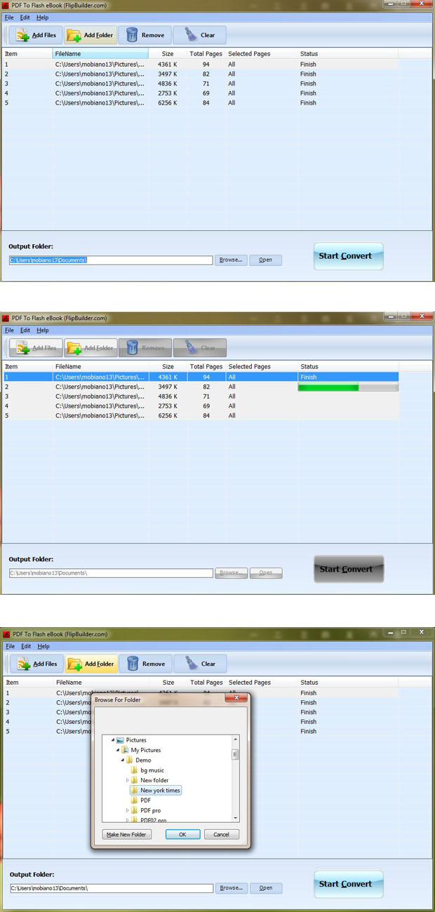 FlipBuilder PDF to Flash Ebook (Freeware)