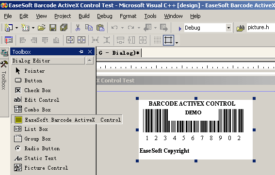 PDF417 Barcode ActiveX Control