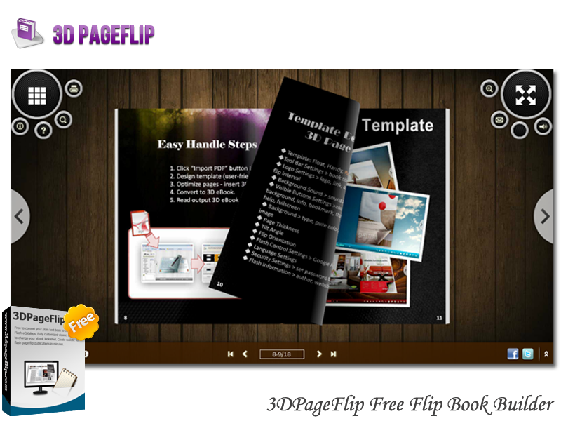 3DPageFlip Free Flip Book Builder
