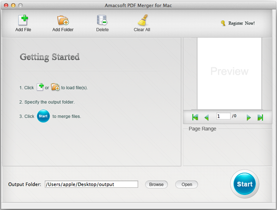 Amacsoft PDF Merger for Mac