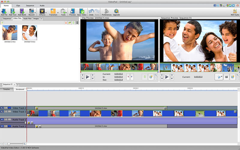 VideoPad Free Movie Maker For Mac