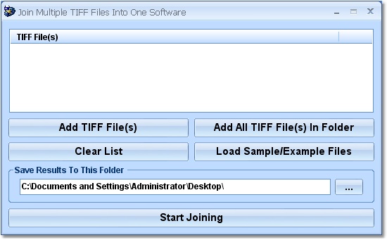Join Multiple TIFF Files Into One Software