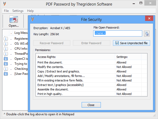 PDF Password by Thegrideon Software