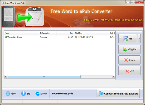 7Dwarf Word to ePub Driver