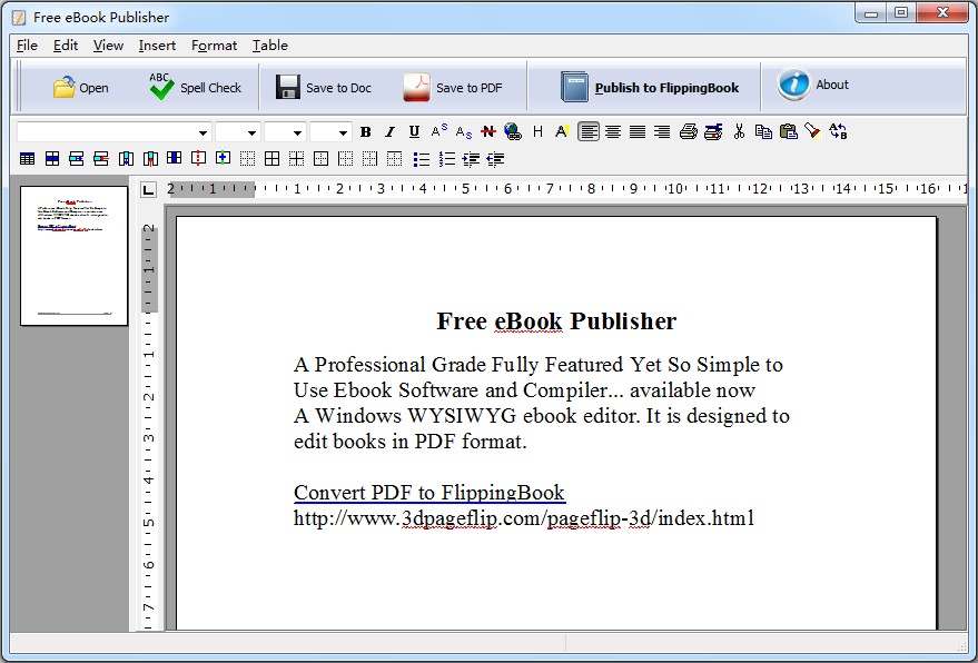 Edaysoft Free eBook Publisher