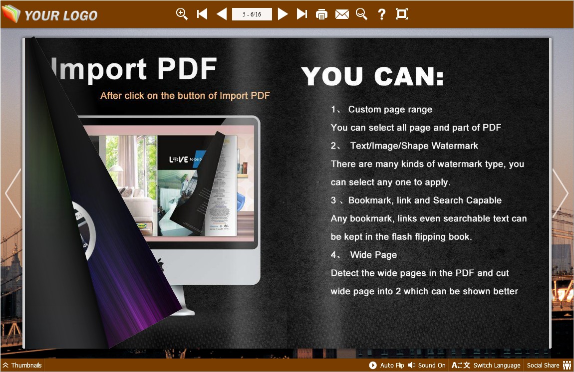 Flipbook Brochures Creator