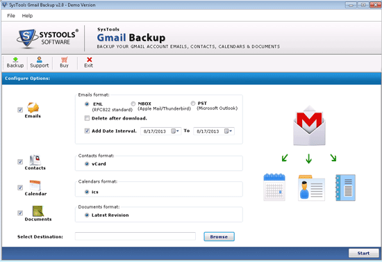 Gmail To Outlook PST Conversion