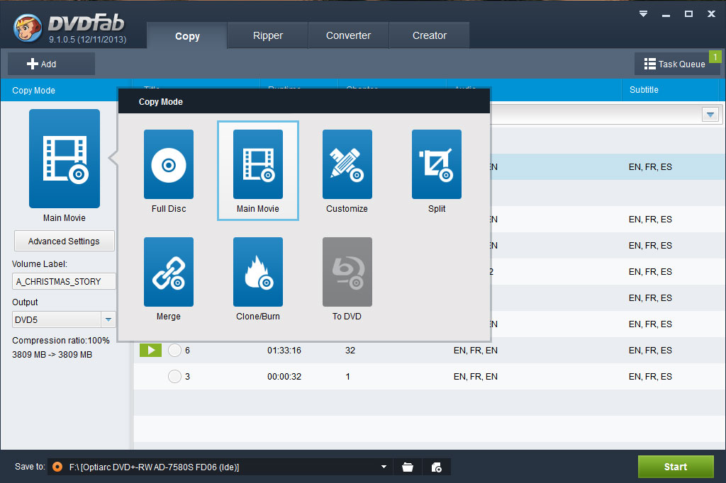 DVDFab DVD Copy and DVD Ripper