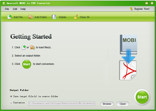 Amacsoft MOBI to PDF Converter