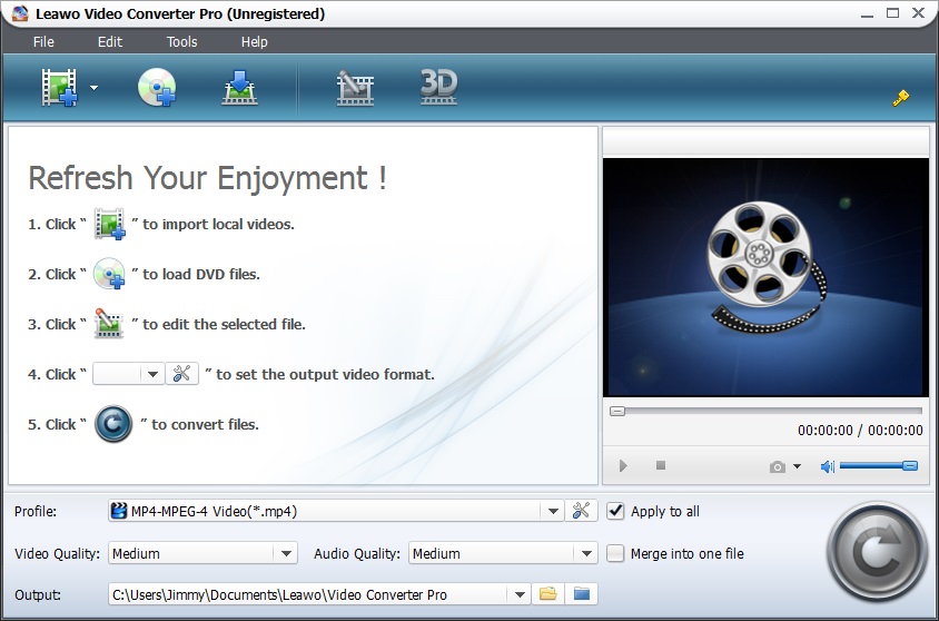 Leawo MP4 to FLV Converter