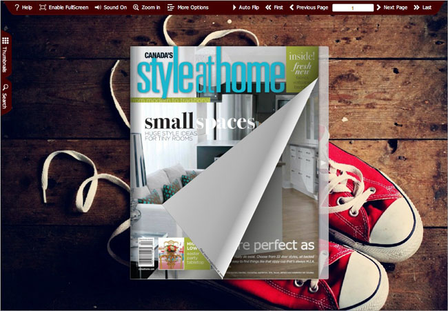 Flash Magazine Theme for Plimsolls Style