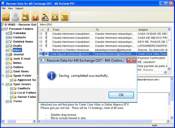 Recover Data for OST 2 PST Converter