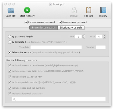 PDF Password Remover Mac