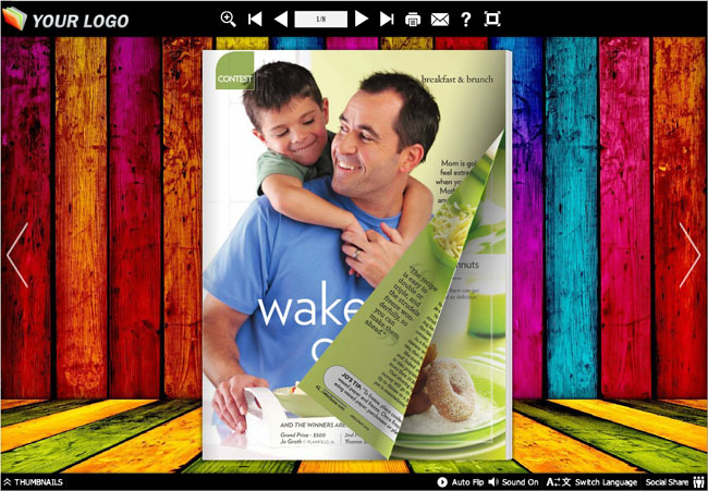Flash Magazine Themes for Colorful Style