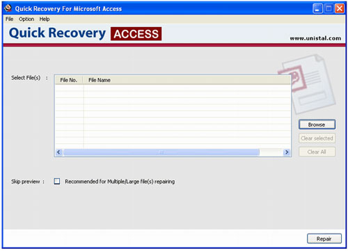 Repair MS Access