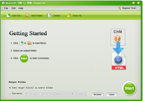 Amacsoft CHM to HTML Converter