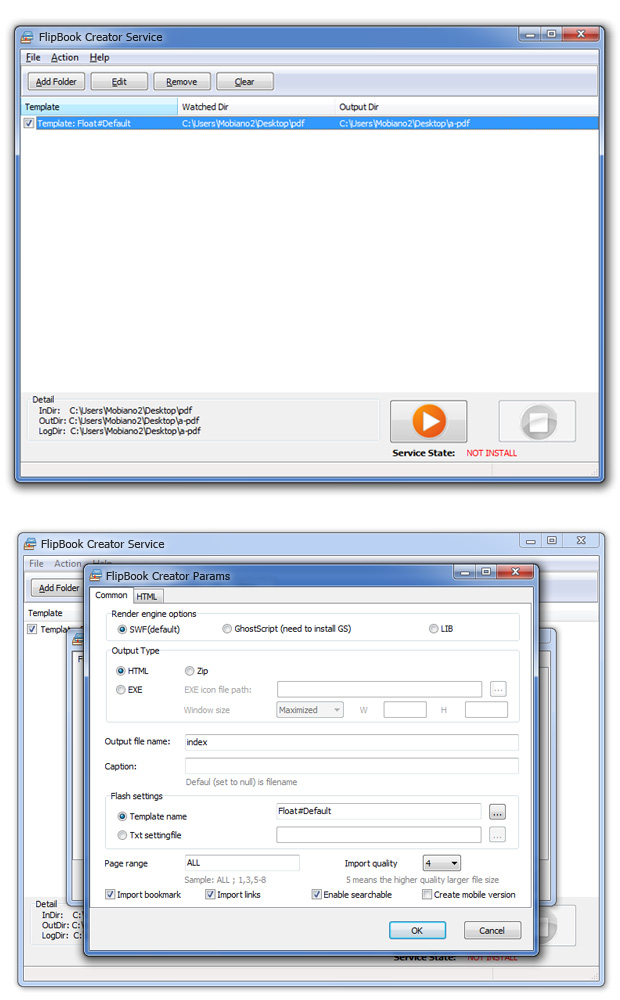 FlipBook Creator Service