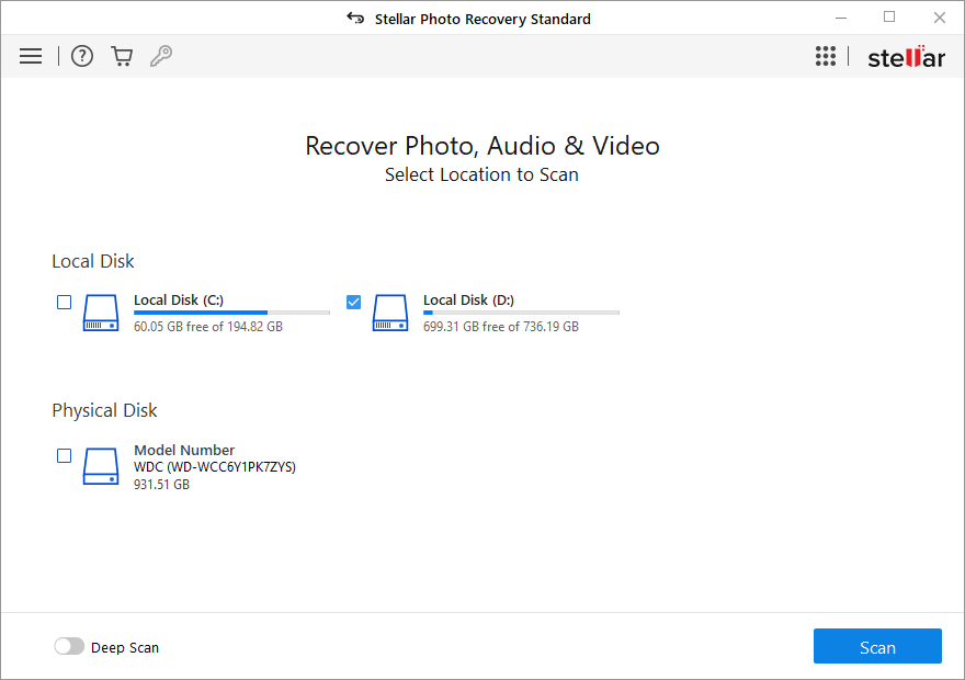 Stellar Phoenix Photo Recovery Windows