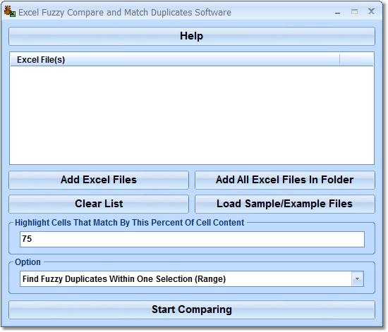 Excel Fuzzy Compare and Match Duplicates Software