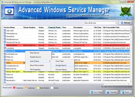 Advanced Win Service Manager