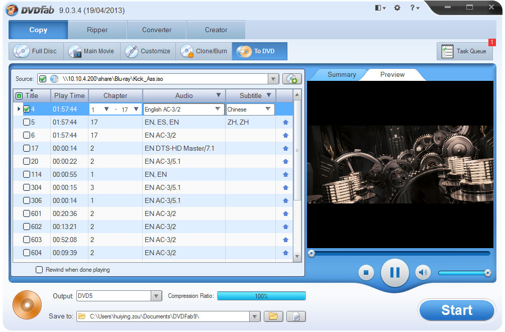 DVDFab Blu-ray to DVD Converter for Mac