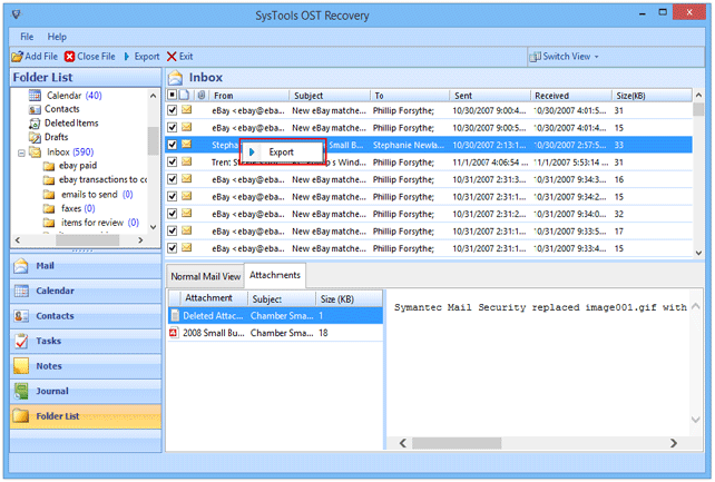 Advance Outlook OST to PST Tool