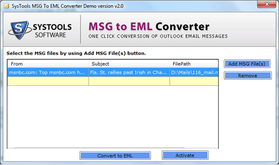 MSG to EML Online Converter