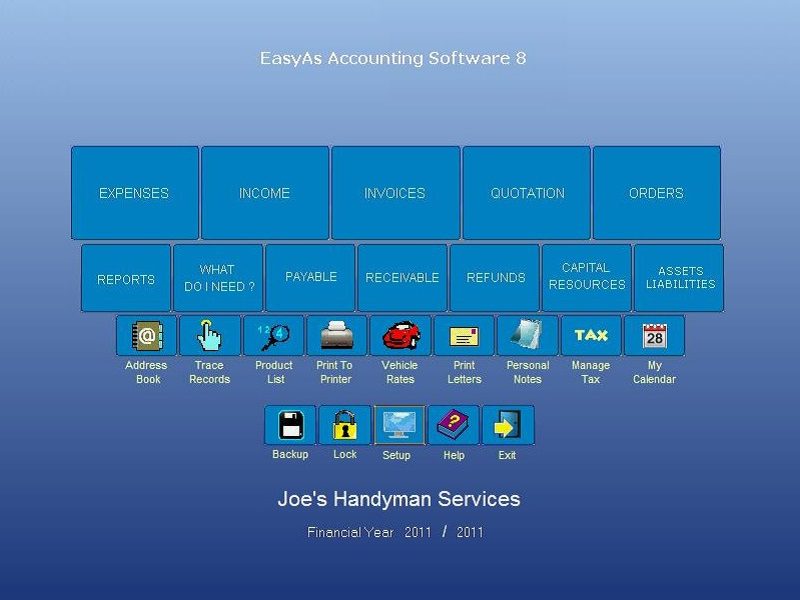 EasyAs Accounting Software