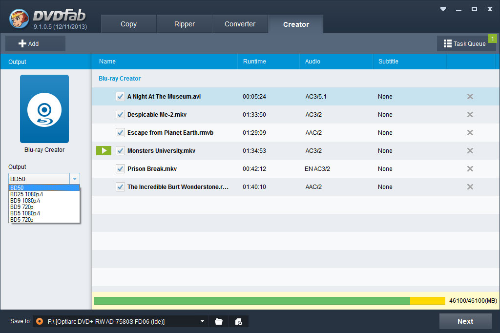 DVDFab Blu-ray Creator for Mac