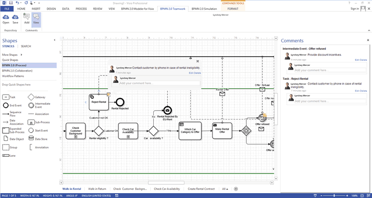 BPMN Visio Modeler