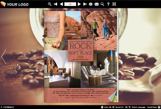 Coffee Theme for eFlip Software