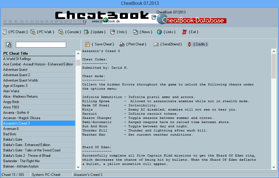 CheatBook Issue 07/2013