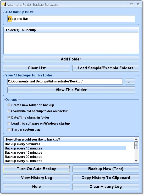 Automatic Folder Backup Software