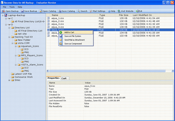 MS Backup Recovery Software