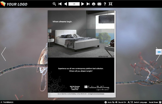 Birds Theme for eFlip Software