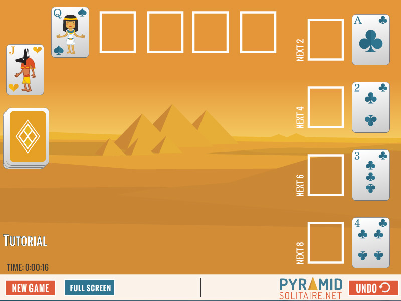 Egyptian Calculation Solitaire