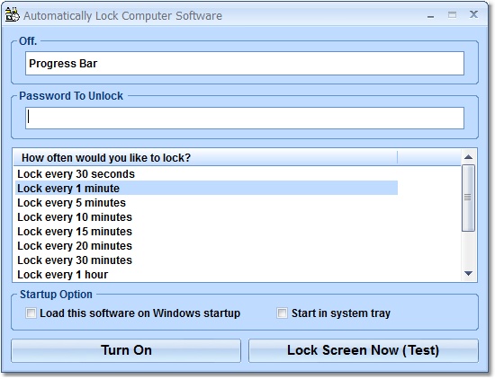Automatically Lock Computer Software