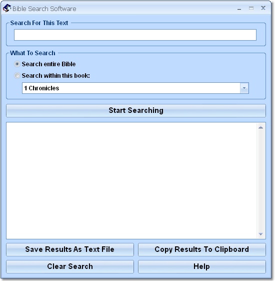 Bible Search Software
