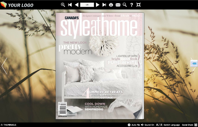 Page Flip Book Twilight Style