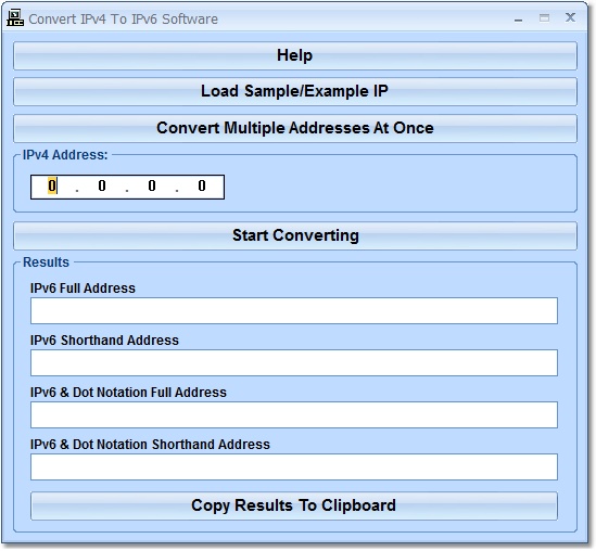 Convert IPv4 To IPv6 Software