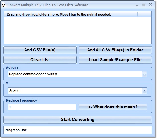 Convert Multiple CSV Files To Text Files Software