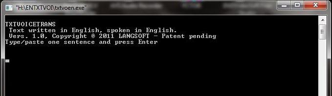 English text-to-voice MT