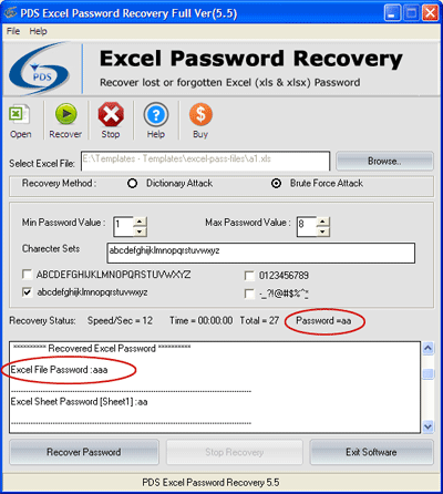 Excel 2007 Password Unlocker