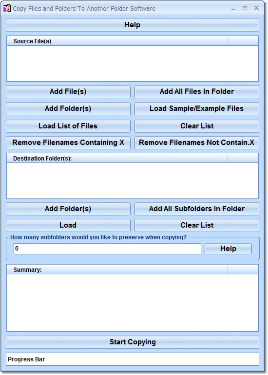 Copy Files and Folders To Another Folder Software