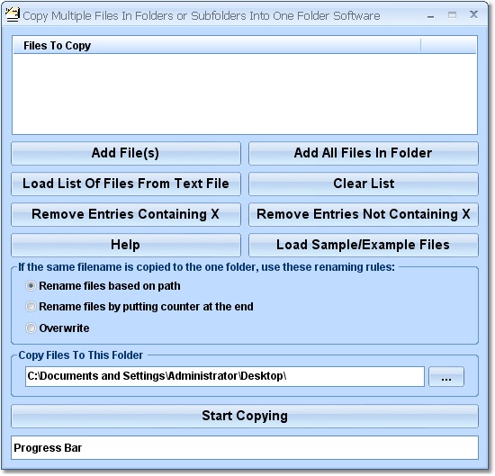 Copy Multiple Files In Folders or Subfolders Into 