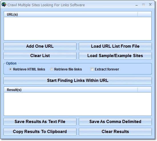 Crawl Multiple Sites Looking For Links Software