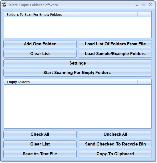 Delete Empty Folders Software